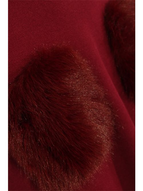 Abito in maglia con tasche in finta pelliccia Ciliegia NO SECRETS | 253NS139CILIEGIA